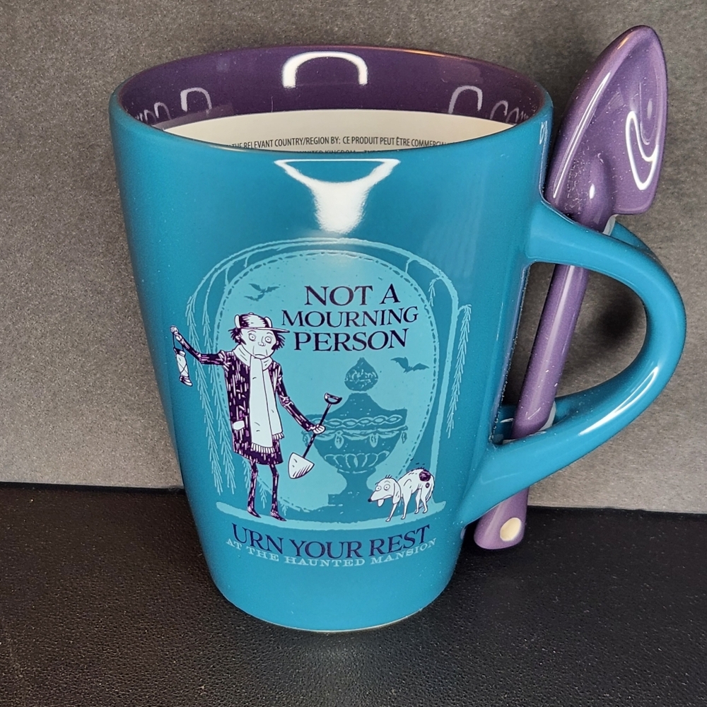 Disney Parks Haunted Mansion Grave Digger Mug  Not A Mourning Person